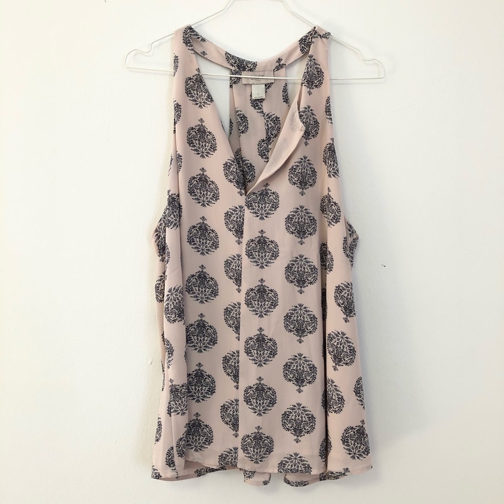 Loft 🔔 Outlet Racerback Tank in Blush Size L G559